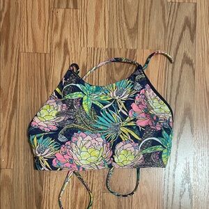 Body Glove tie back Floral Halter swim top